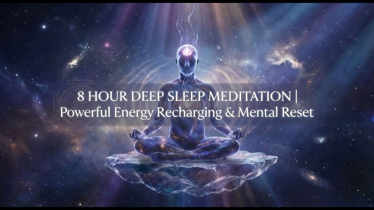 🌙⚡ 8 HOUR DEEP SLEEP MEDITATION | Powerful Energy Recharging & Mental Reset ✨🌌