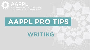 AAPPL Pro Tips: Writing