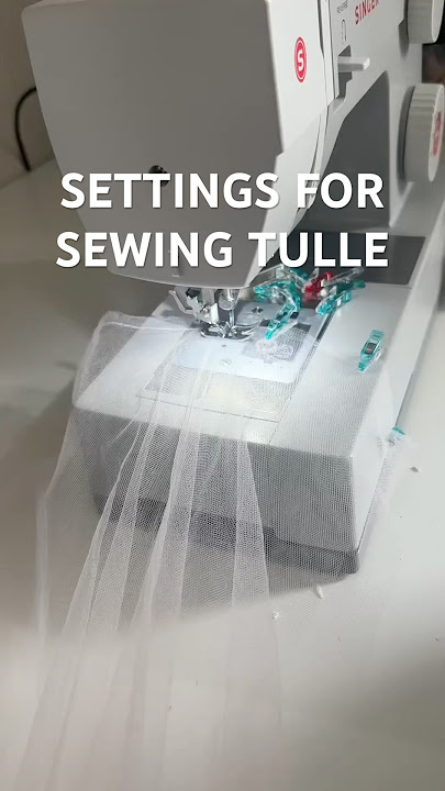 How to sew tulle | #sewingtutorial #sewing #sewingtips #sewingtulle #tulle