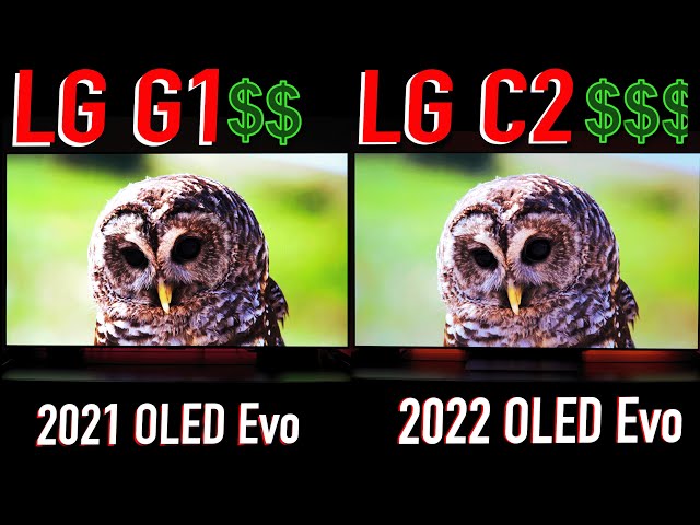 2022 vs 2021 OLED Evo TV | LG C2 vs LG G1 | Is the newer OLED Evo worth  EXTRA? - YouTube