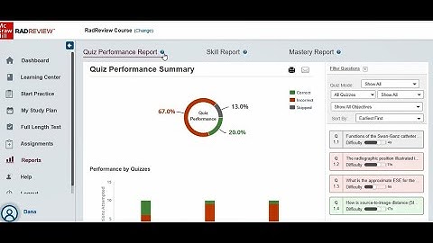 RadReview Student Report Tutorial