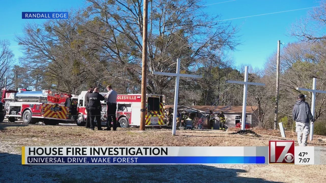 1 displaced after fire damages home near Wake Forest - YouTube