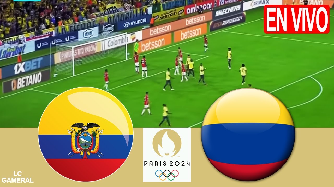 🟡ECUADOR VS COLOMBIA🔵EN VIVO PREOLÍMPICOS CALIFICACIÓN EL JUEGO DE HOY PC/PS5 VIDEO GAME