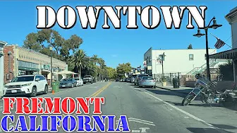 Fremont - California - 4K Downtown Drive