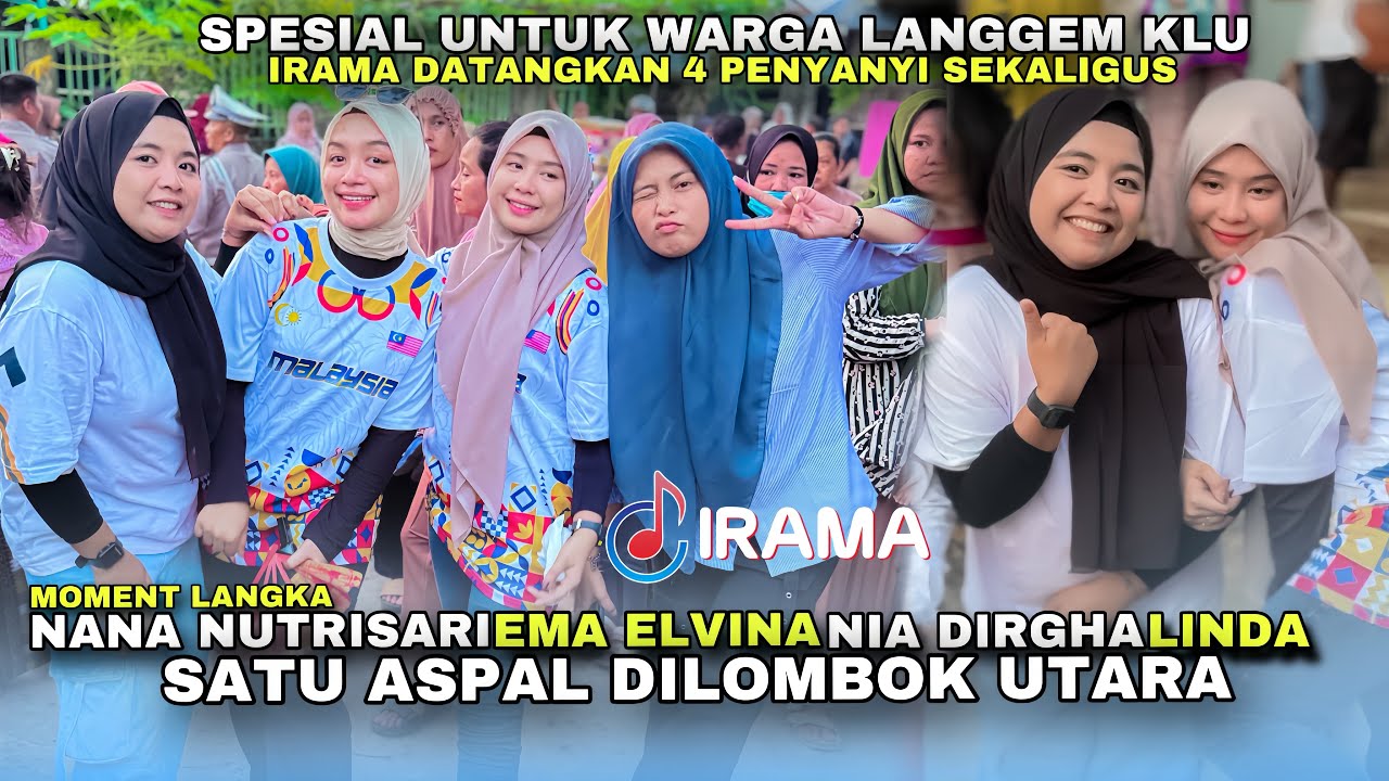MOMENT LANGKA !! NIA DIRGHA NANA NUTRISARI EMA ELVINA DAN LINDA RISMA SATU ASPAL BARENG IRAMA DOPANG