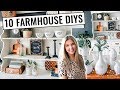 10 Farmhouse DIY's - Tons of Thrifted Decor Ideas!