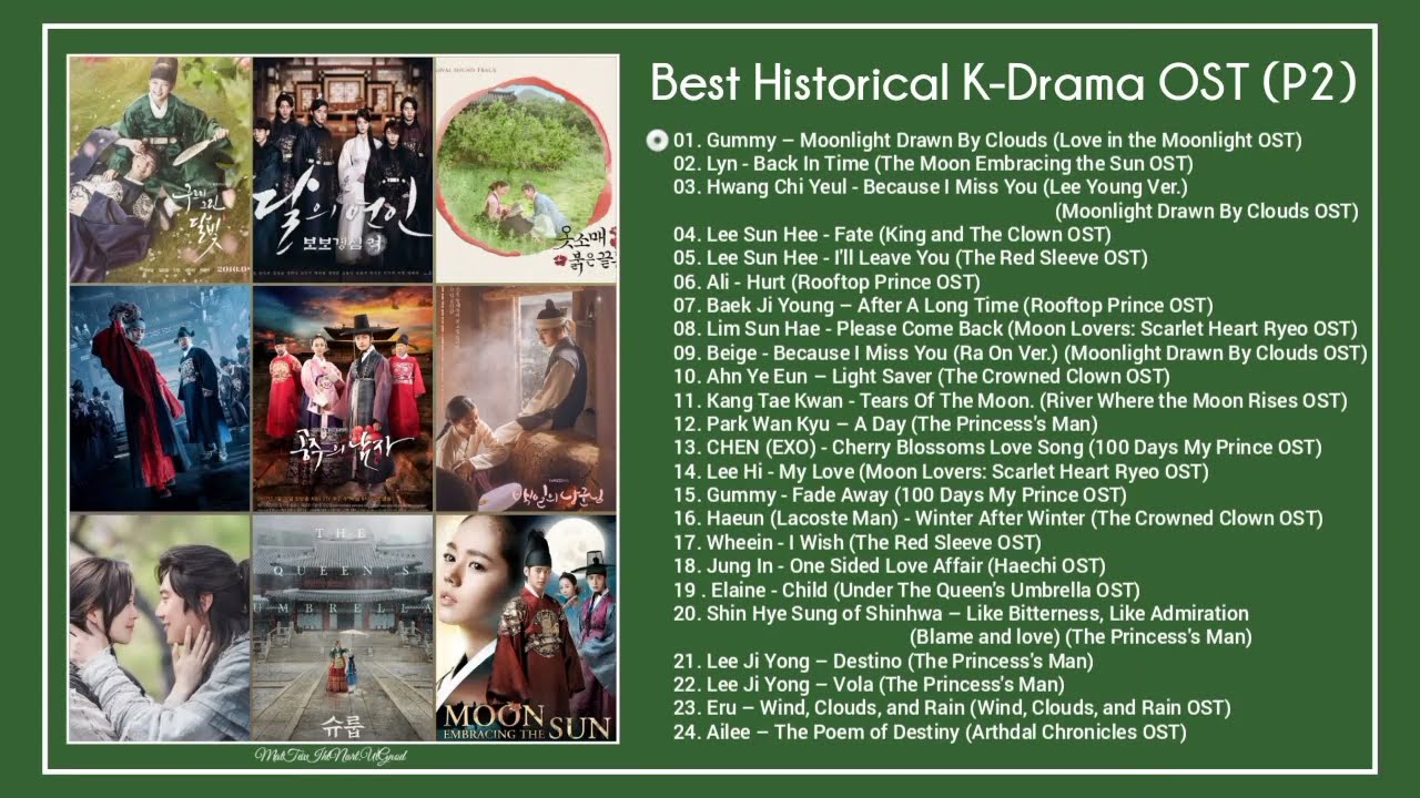 Best Historical K Drama OSTs Collection P2  Best OST Playlist