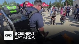 Sonic firefighting technology shown to Bay Area fire crews