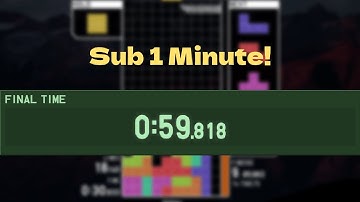 This is how I got a sub 1 minute sprint [TETRIO]