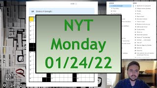 And We're Back! || NYT Crossword 01/24/22 (Monda)