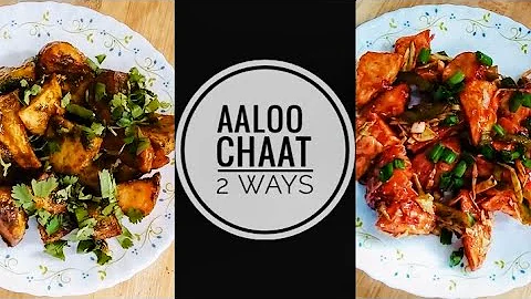 Aaloo Chaat 2 Ways | Holi Special Chaat Recipes | Schezwan Aaloo Chaat | Delhi Style Aaloo Chaat