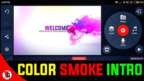 how to make colour smoke intro in kinemaster