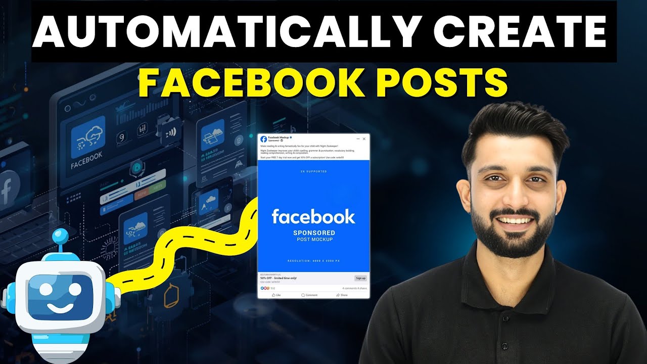 Automatically Create Facebook Post Everyday - No Manual Work! - YouTube