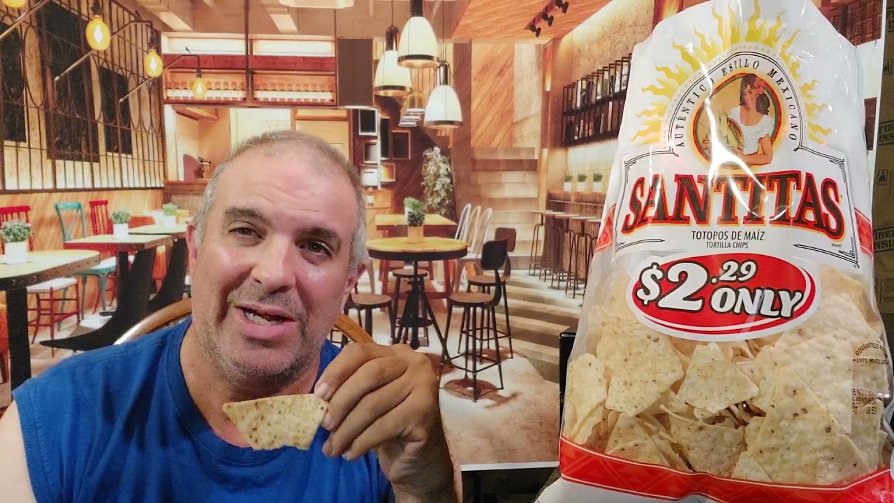 santitas tortilla chips, food review YouTube