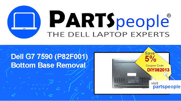 Dell G7-7590 (P82F001) Bottom Base How-To Video Tutorial