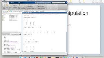 Matlab Introduction - Data Manipulation 1