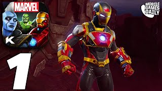 MARVEL REALM OF CHAMPIONS Gameplay Walkthrough Part 1 - Tutorial (iOS, Android) screenshot 2