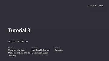 CSE411 - Distributed Computer Systems Tutorial 3