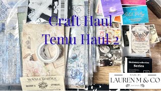 Temu Craft Haul  Papers, Stickers, Stamps, Washi Tape & More