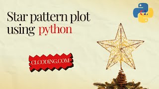 Star pattern plot using python