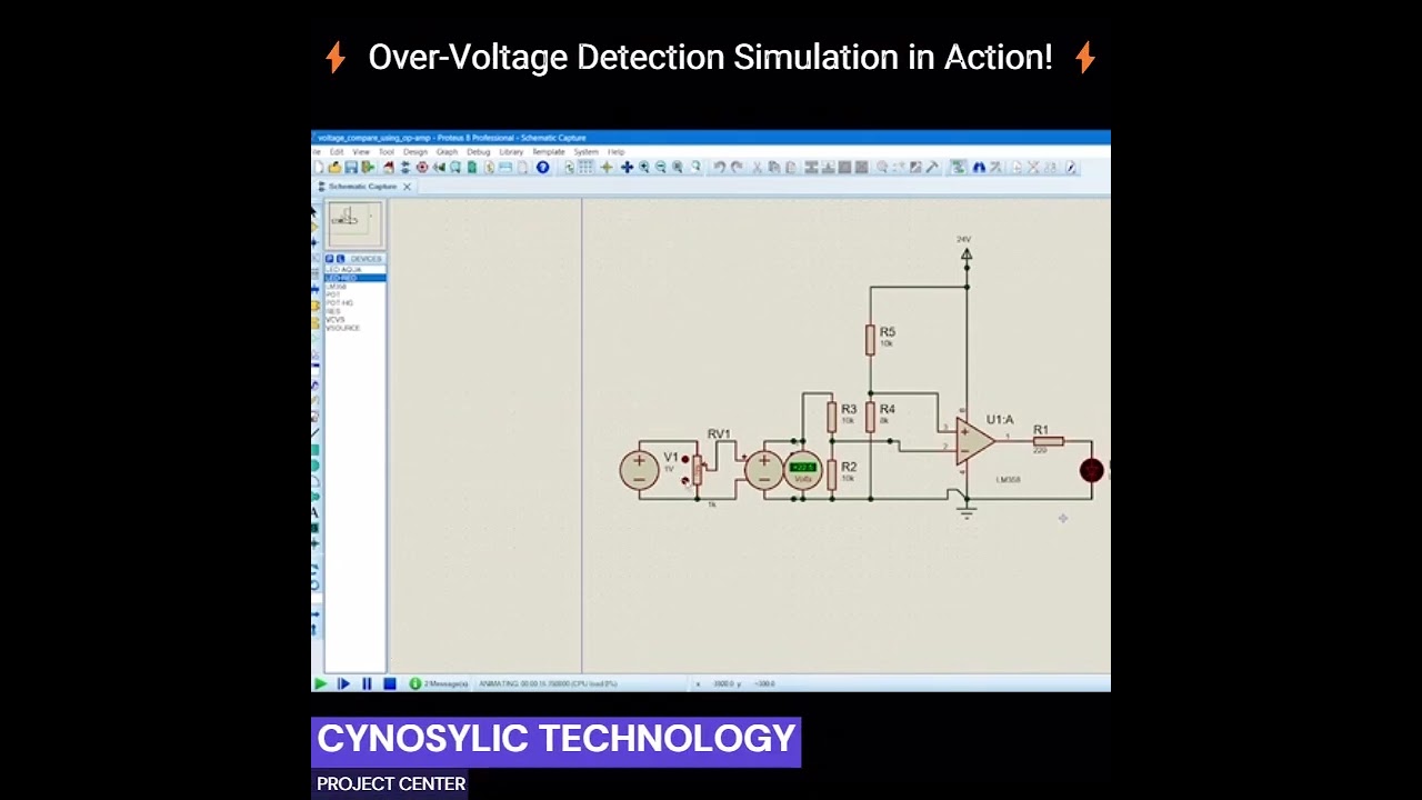 ⚡ Over-Voltage Detection Simulation in Action! ⚡ 