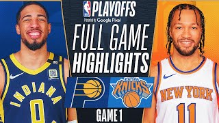 KNICKS vs PACERS FULL GAME 1 HIGHLIGHTS | May 5, 2024 | 2024 NBA Playoffs Highlights Today (2K)