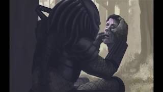 "THE PREDATOR" Time Lapse Digital Painting || Working on ONE LAYER ||