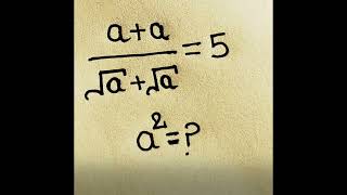 Solve for a^2  | Simplify Radicals in Seconds! | Algebra Trick You Need to Know
