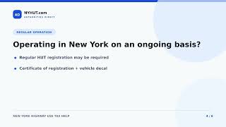 Who Needs a New York HUT Permit? | NY HUT Requirements