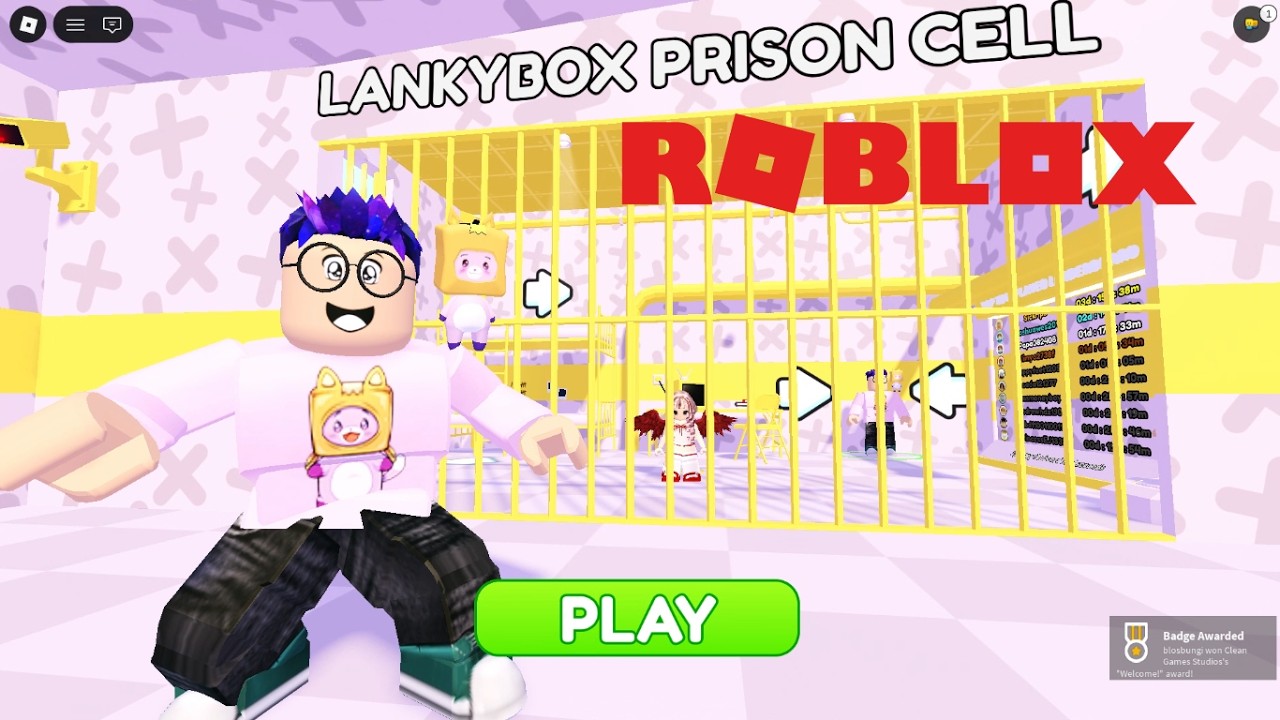 Roblox Gameplay Walkthrough🧙‍♀️LANKYBOX Prison Run (OBBY) #gamres #obby #youtubevideo