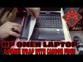 Hp Omen Laptop C-panel Wrap With Black Carbon Fiber