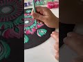 Making of dot mandala in just 30 sec #dotmandala #mandalaart #arttherapy #satisfyingart #floraart