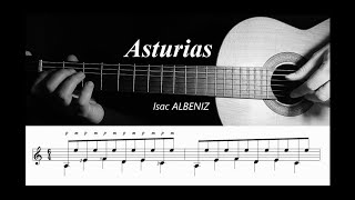 PDF Sample Asturias- Isac ALBENIZ guitar tab & chords by Hakan İzzet Mola.