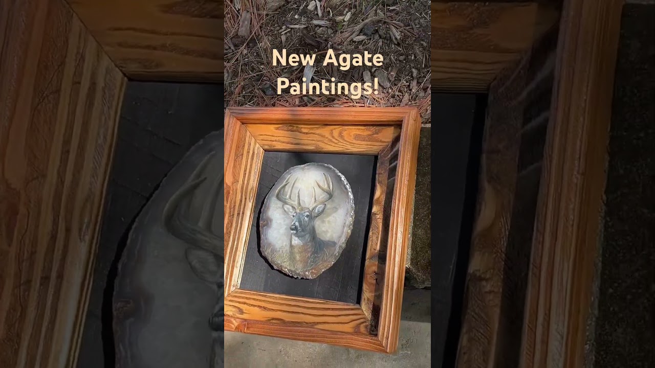 Finishing Up Some New Agate Paintings! 