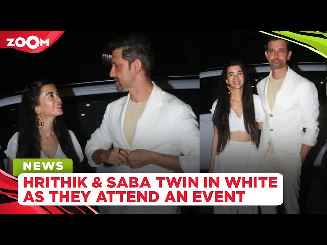 Hrithik Roshan & Saba Azad can't take their eyes off each other as they  attend a wedding event 