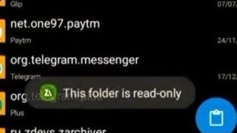 ZArchiver Fix This folder is read only problem | This folder is read only ZArchiver | folder is read