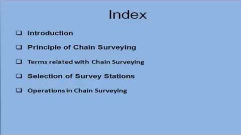 Chain surveying