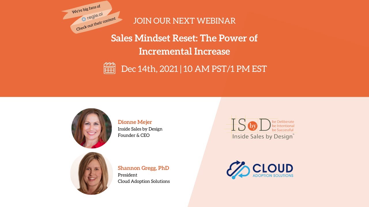 ISbD Sales Mindset Reset: Increasing Sales Velocity Now