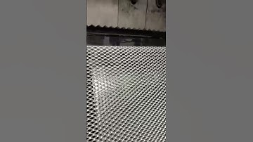 Small hole expanded mesh making #expandedmesh #expandedmetal #satisfying #shorts #custom #foryou