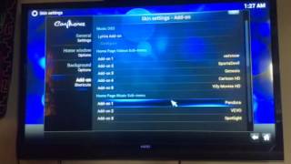 Change your main icons on infinity stream tv box