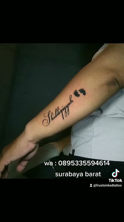 TATO TULISAN SURABAYA | tattoo lettering #tattoo #tattooartist #studiosurabaya #tattooart #tatolover