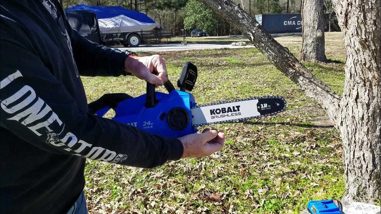 Kobalt 24v chainsaw YouTube