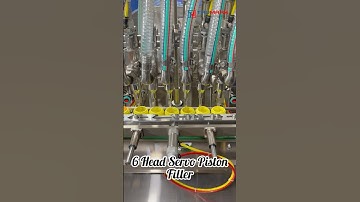 Automatic 6 Head Servo Piston Filler Machine | High-Speed Volumetric Liquid Filling System