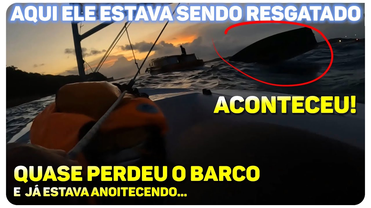 QUASE PERDEU O BARCO, Era pra ser uma TRAVESSIA TRANQUILA mas INFELIZMENTE ACONTECEU