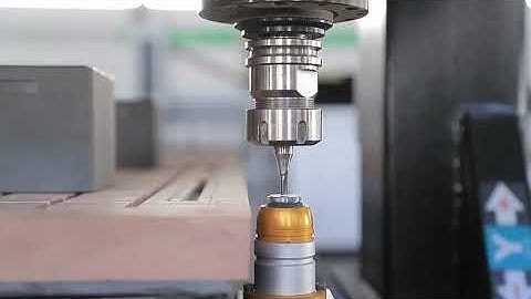 1530 ATC CNC router with drill bank, saw cutting and drill side tools.