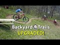 Backyard MTB Trails with "Sicknic Table" - Berm Creek Upgrades