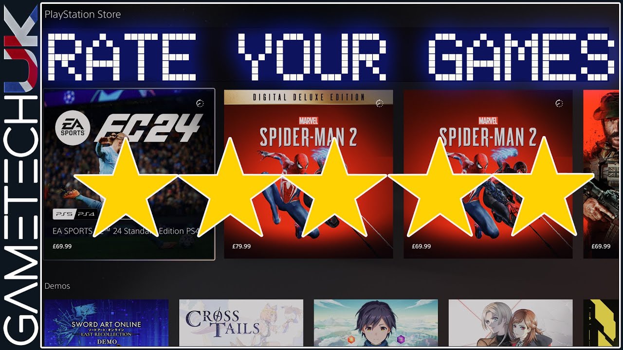 You Can Now Rate Games on PlayStation Store *PS Store 5 Star Rating System  