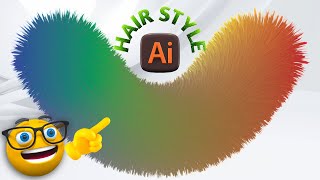 How to Create 3D Hair Style in Adobe Illustrator | Realistic Vector Hair Tutorial