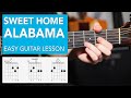 Sweet Home Alabama - Acoustic EASY 3 Chord Lesson - Lynyrd Skynyrd