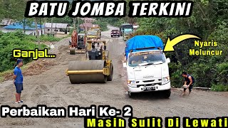 HatiHati...❗Isuzu Traga Nyaris Meluncur Di Tanjakan Licin & Bergelombang#batujombahariini